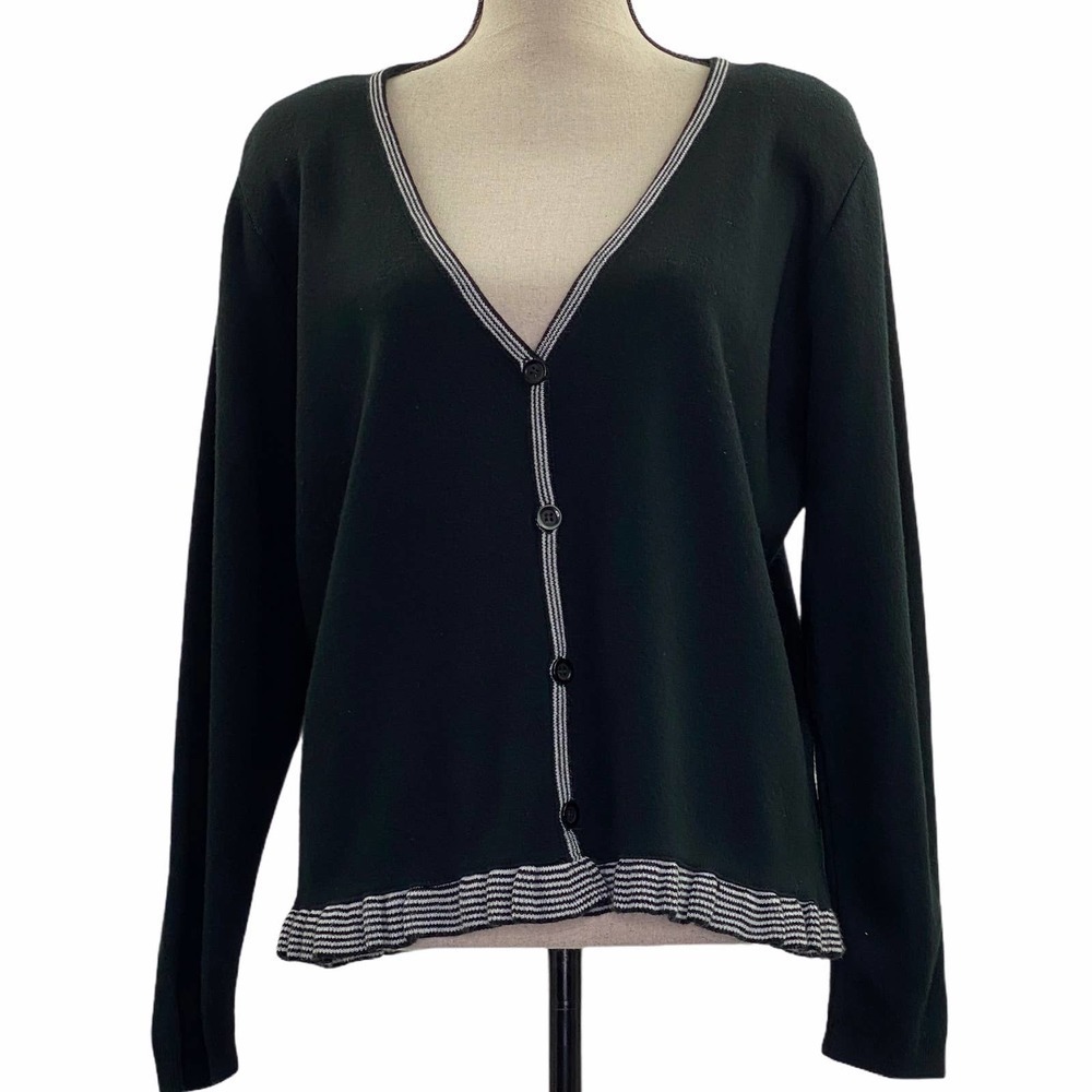 KAREN Lessly Button Down Cardigan Sweater Medium